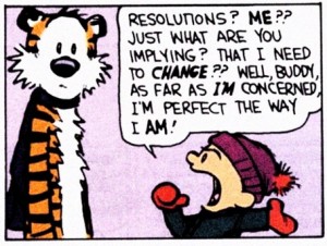 Les résolutions de la nouvelle année selon Calvin et Hobbes (Bill Watterson)