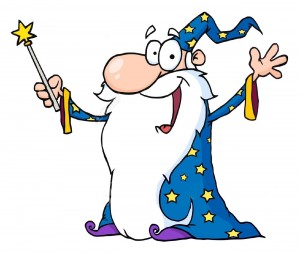 Magicien baguette magique
