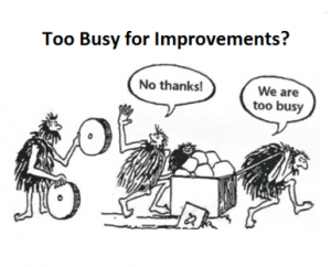 Too busy to improve